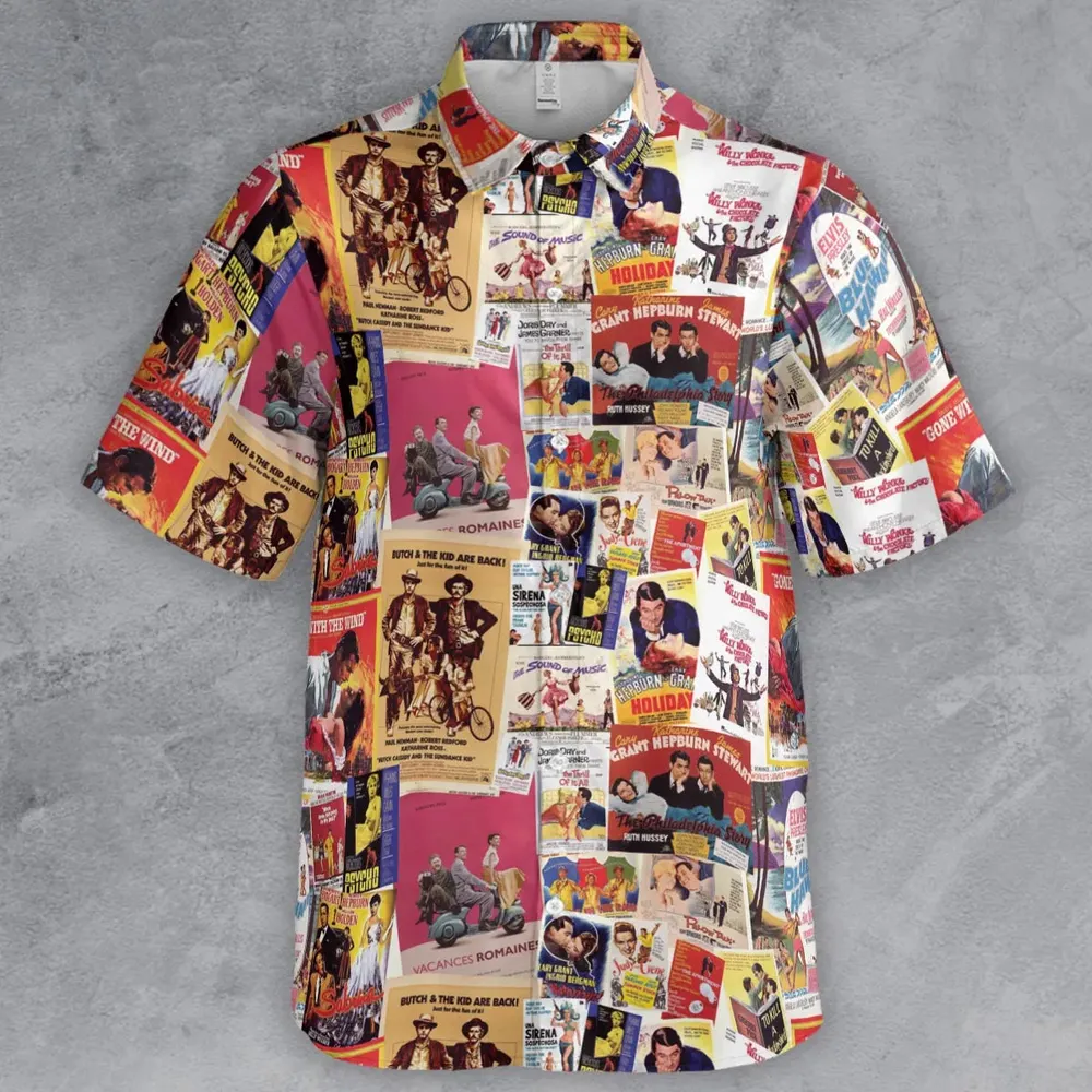 Hollywood Classics Collage Button Down Shirt - 2