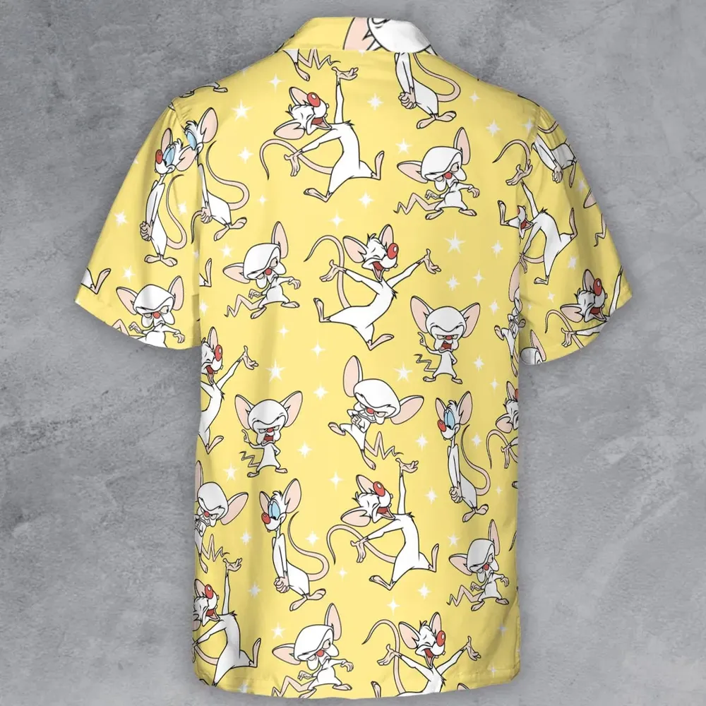 Lab Style Pinky and the Brain Button Down Shirt - 3