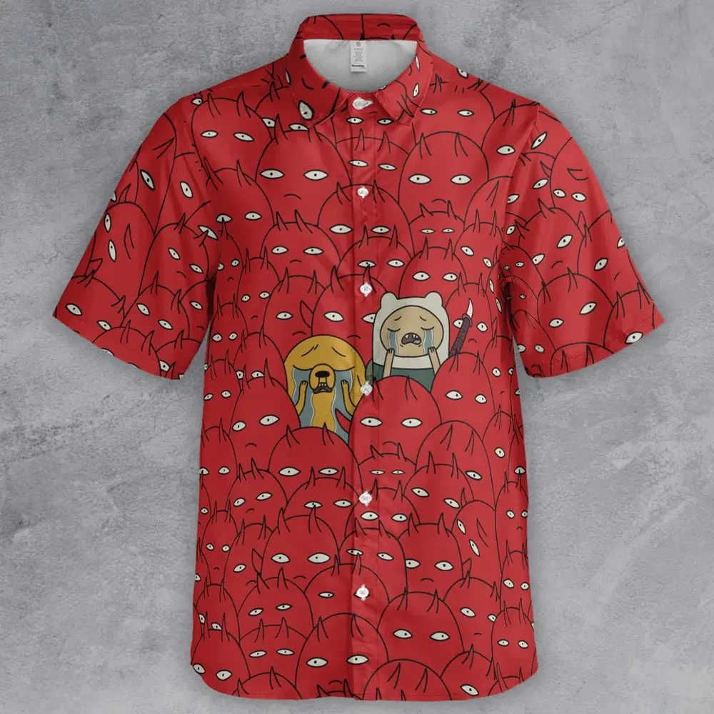 At Hell Adventure Time Button Down Shirt - 2