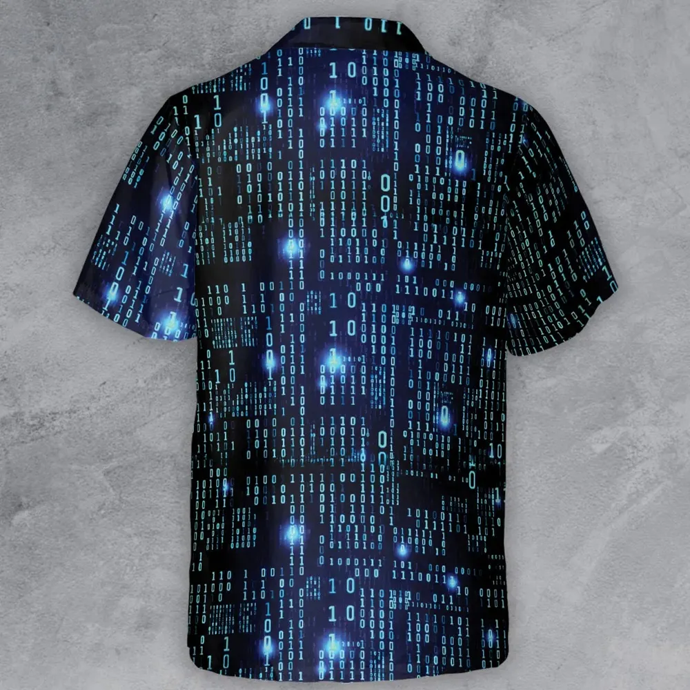Binary Vibes Button Down Shirt - 3