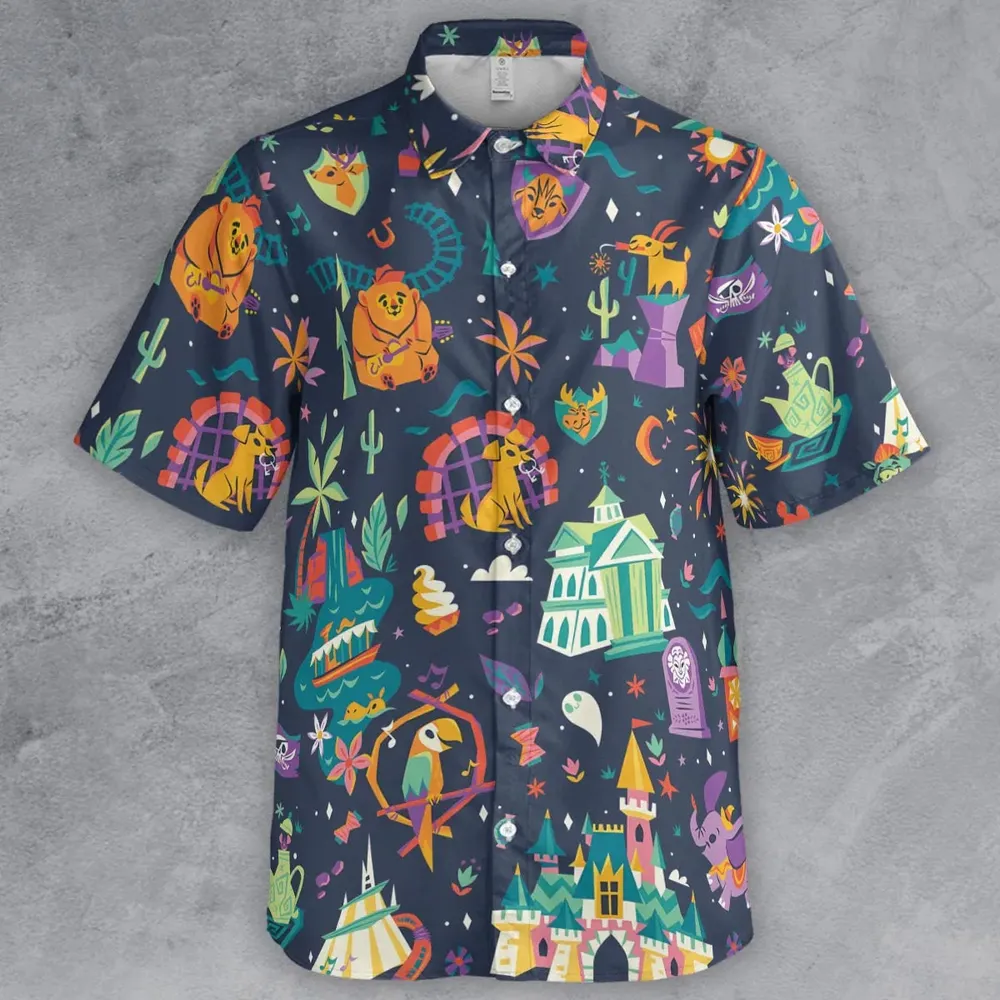 Magic Kingdom Theme Button Down Shirt - 2