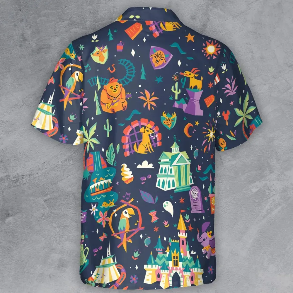 Magic Kingdom Theme Button Down Shirt - 3