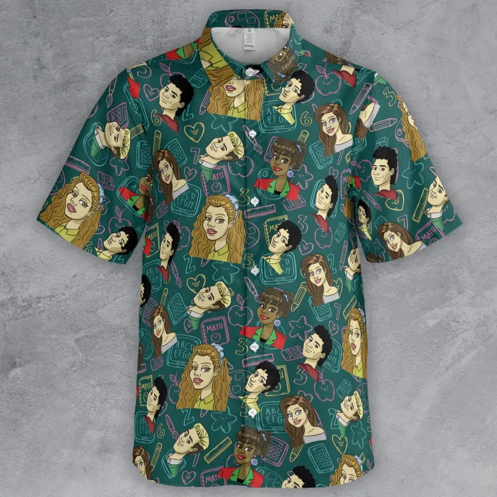 Class of 93' Saved By The Bell Button Down Shirt - 2