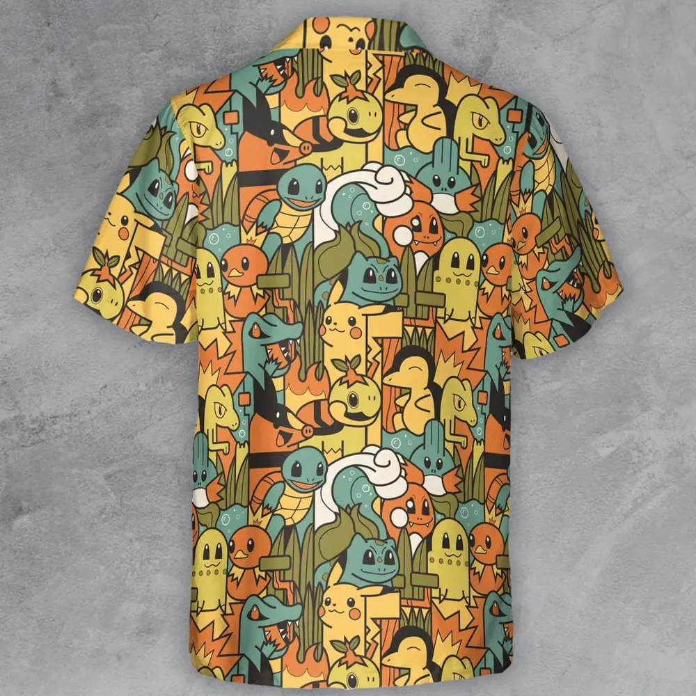 Power Starter Colors Pokemon Button Down Shirt - 3