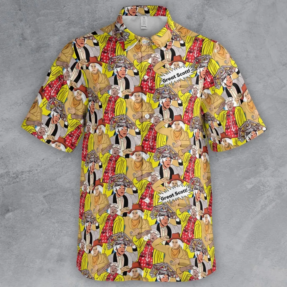 Great Scott Back to the Future Button Down Shirt - 2