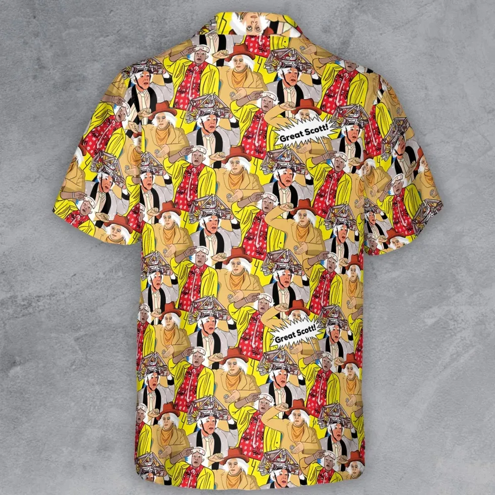 Great Scott Back to the Future Button Down Shirt - 3