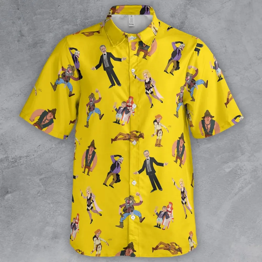 Blazing Saddles Characters Button Down Shirt - 2