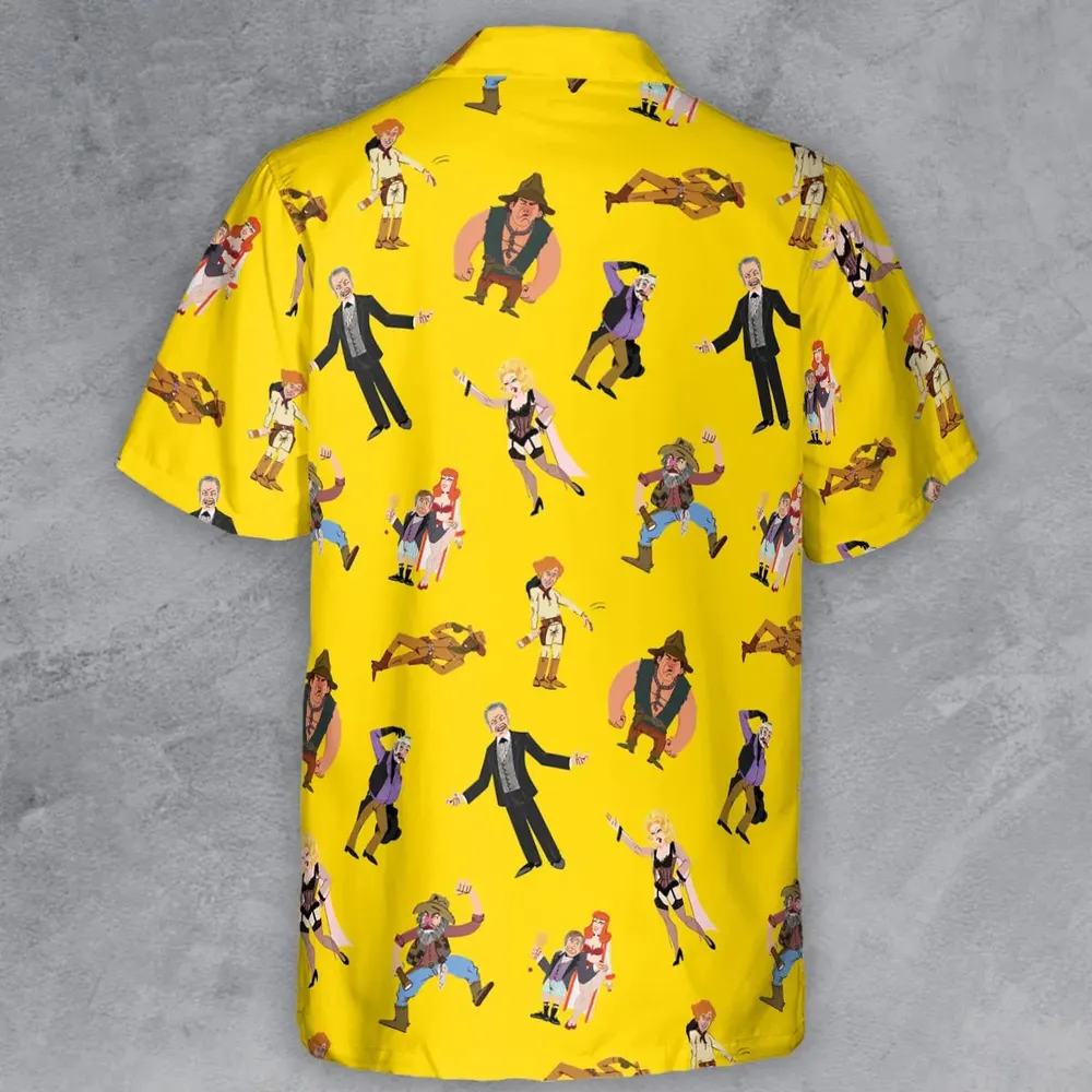Blazing Saddles Characters Button Down Shirt - 3