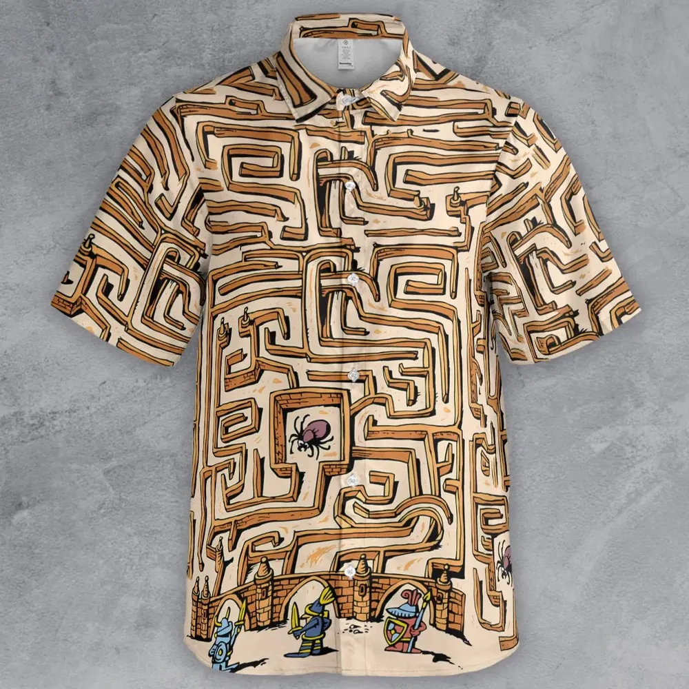 Fantasy Drip Labyrinth Button Down Shirt - 2