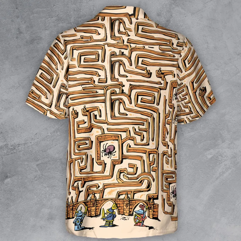 Fantasy Drip Labyrinth Button Down Shirt - 3
