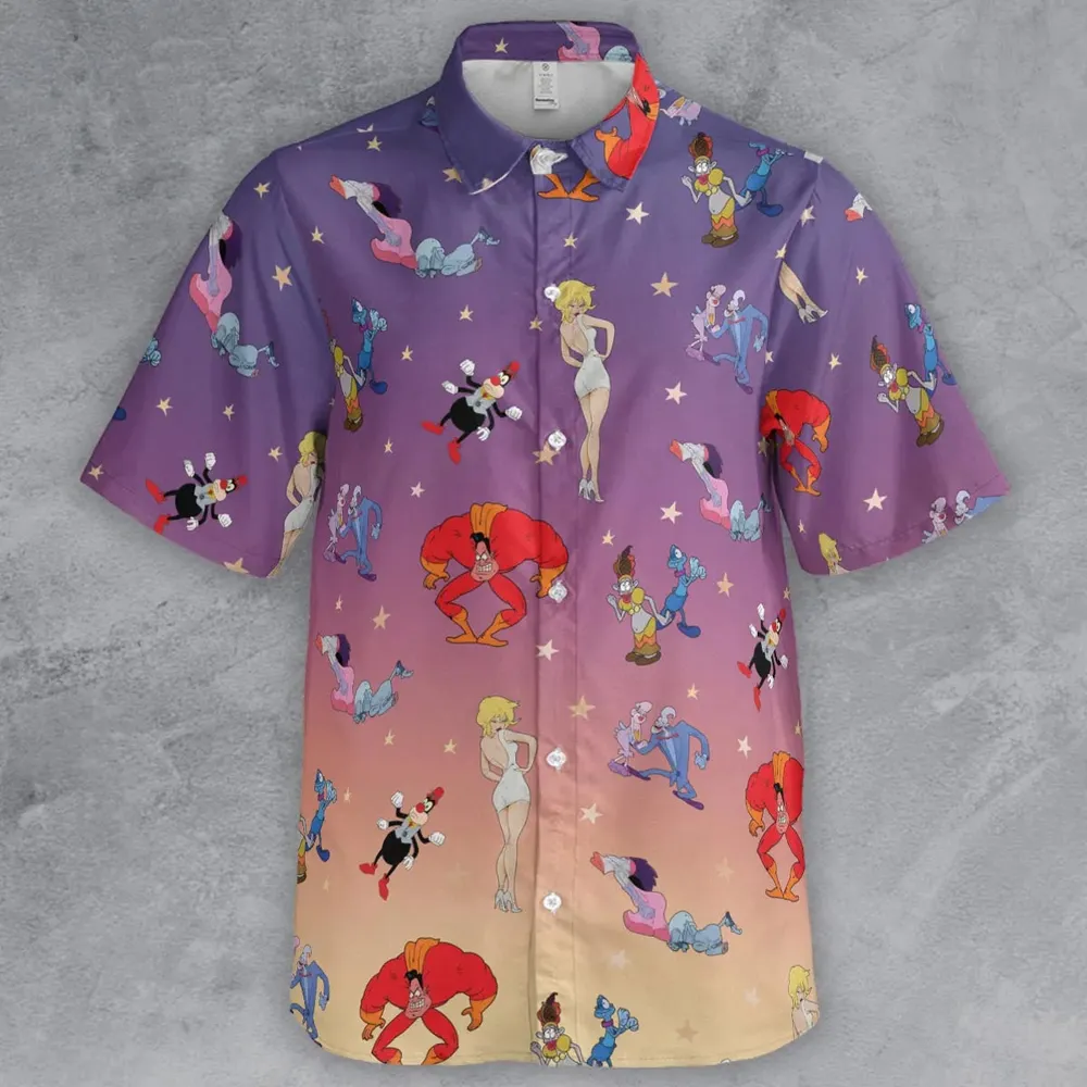 Cool World Cartoon Characters Button Down Shirt - 2
