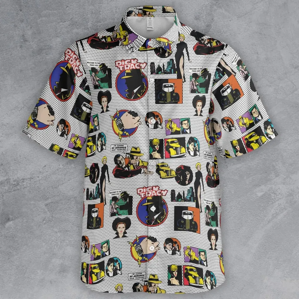 Vintage 90s Dick Tracy Button Down Shirt - 2
