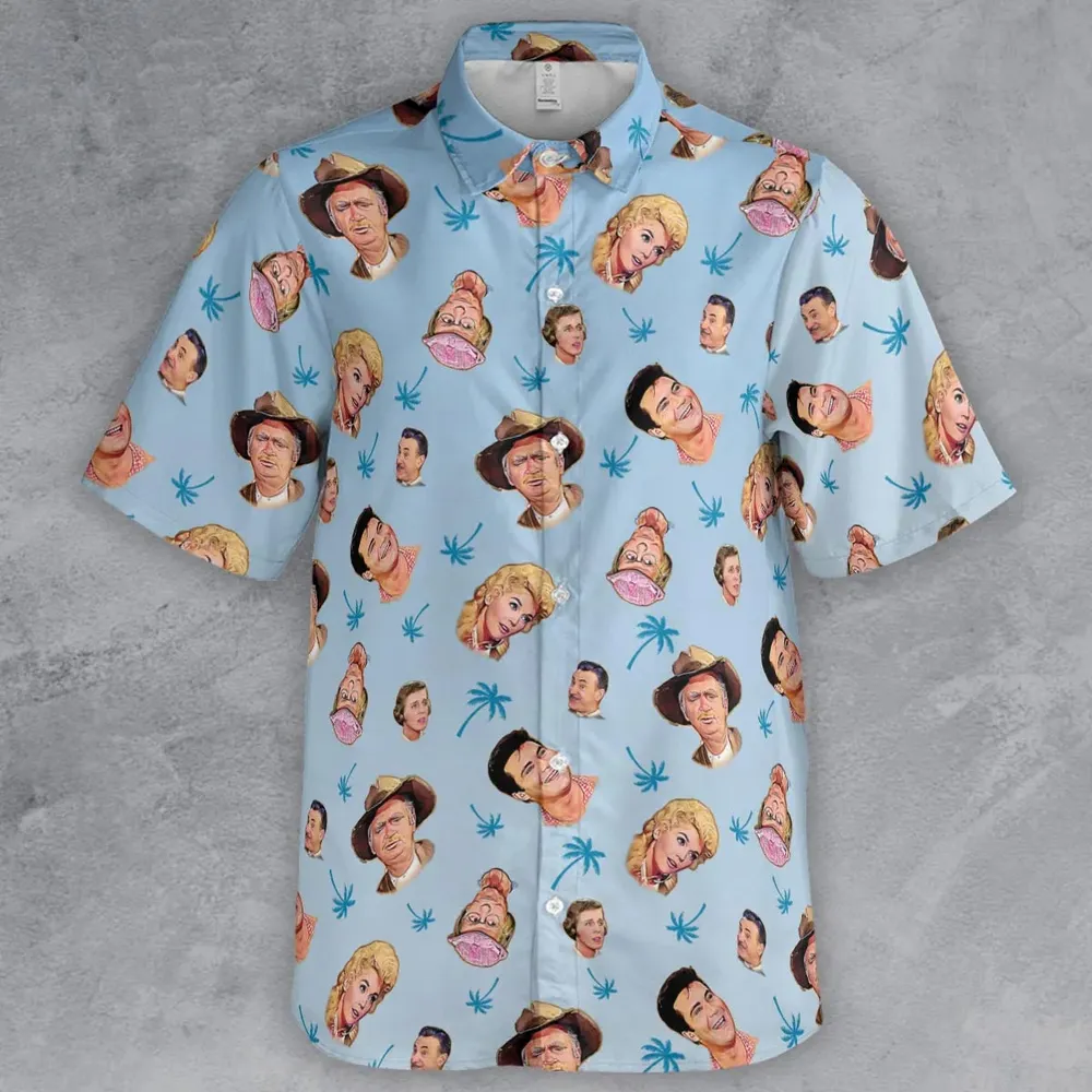 Summer Vibe The Beverly Hillbillies Characters Button Down Shirt - 2