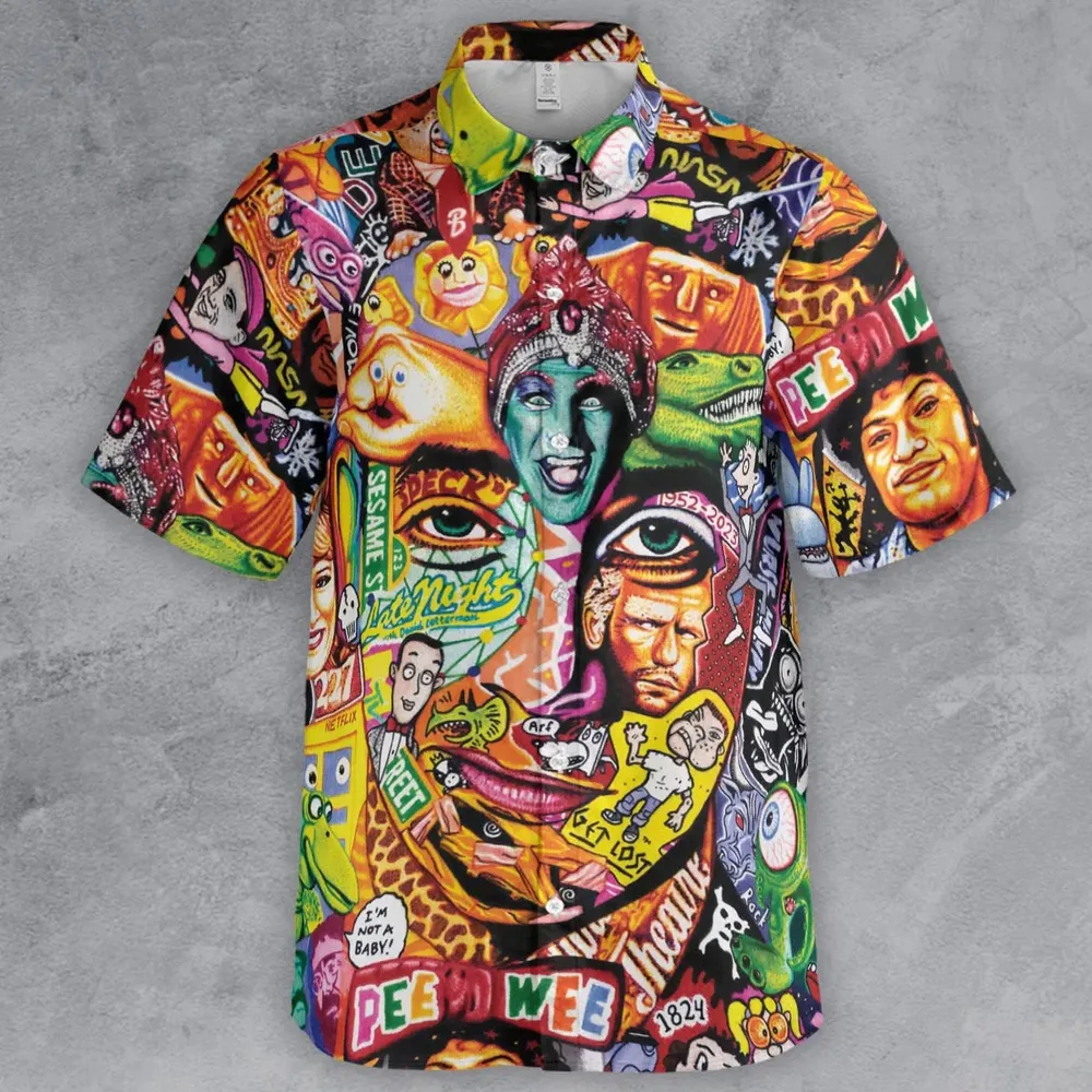 Scavenger Hunt Pee Wee Herman Button Down Shirt - 2