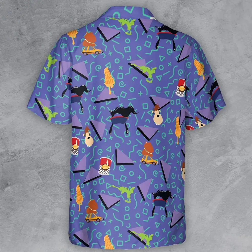 90's Styled Goofy Movie Button Down Shirt - 3