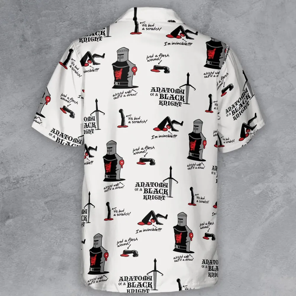 Tis but a scratch Black Knight Monty Python And The Holy Grail Button Down Shirt - 3