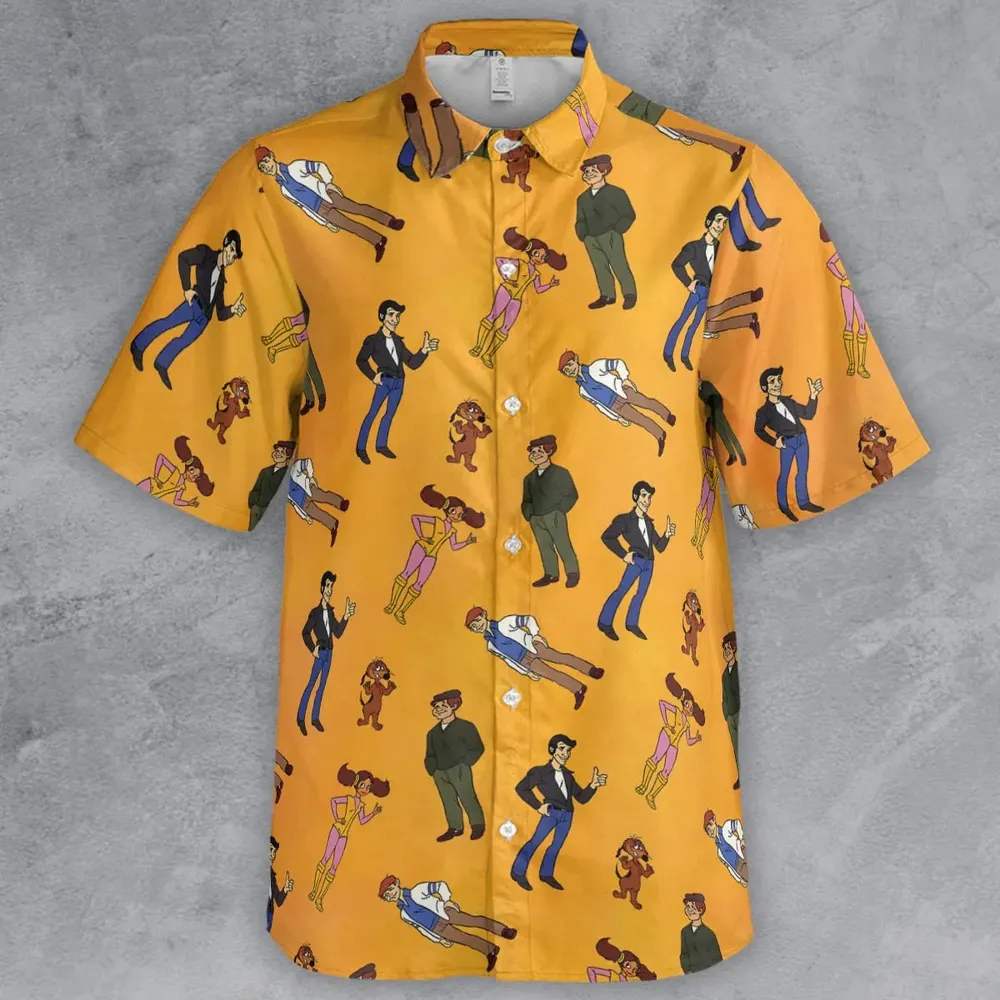 The Fonz and the Happy Days Gang Button Down Shirt - 2