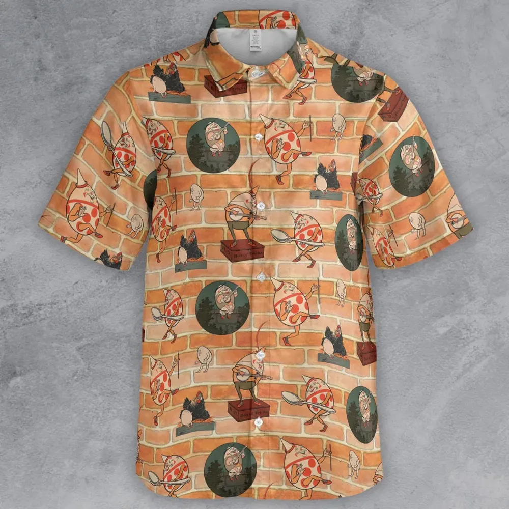 Retro Humpty Dumpty Button Down Shirt - 2