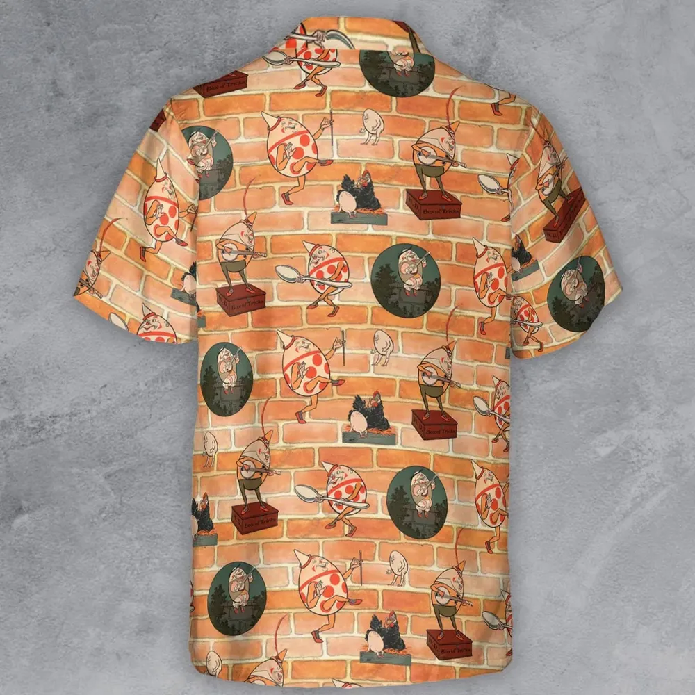 Retro Humpty Dumpty Button Down Shirt - 3