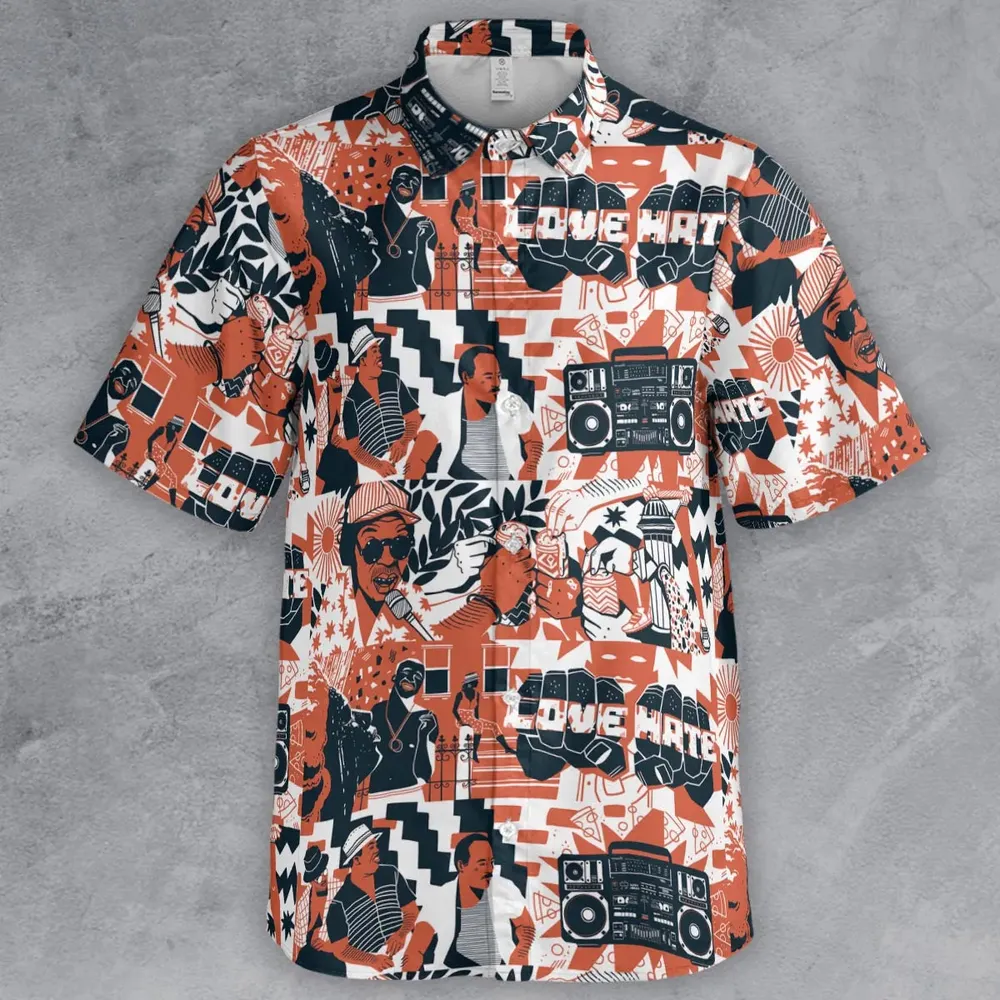 Love and Hate Do The Right Thing Button Down Shirt - 2