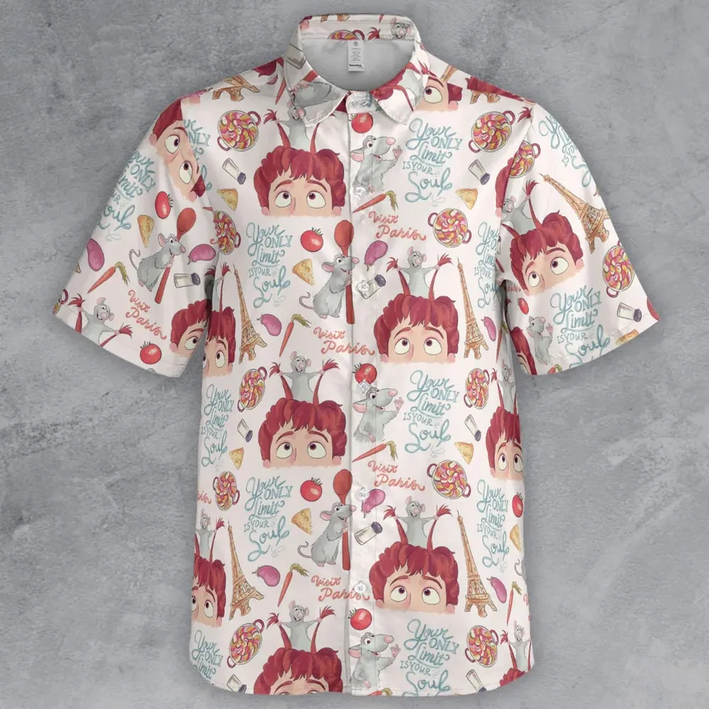 Cute Controller Ratatouille Button Down Shirt - 2