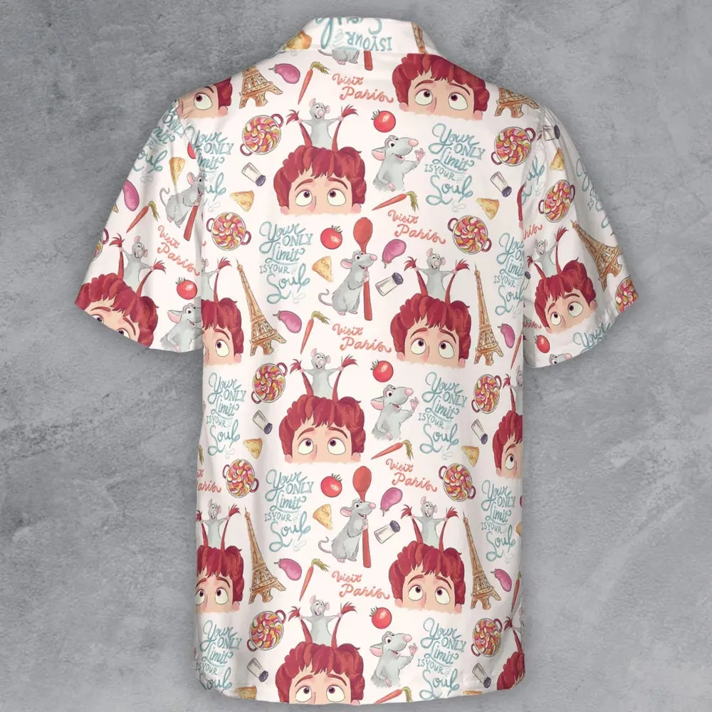 Cute Controller Ratatouille Button Down Shirt - 3
