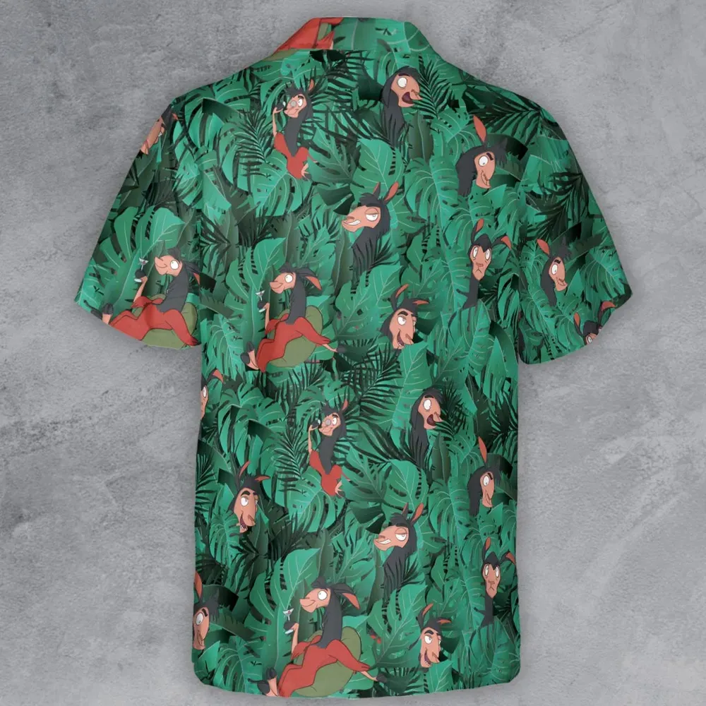 Llama Kuzco The Emperor's New Groove Button Down Shirt - 3