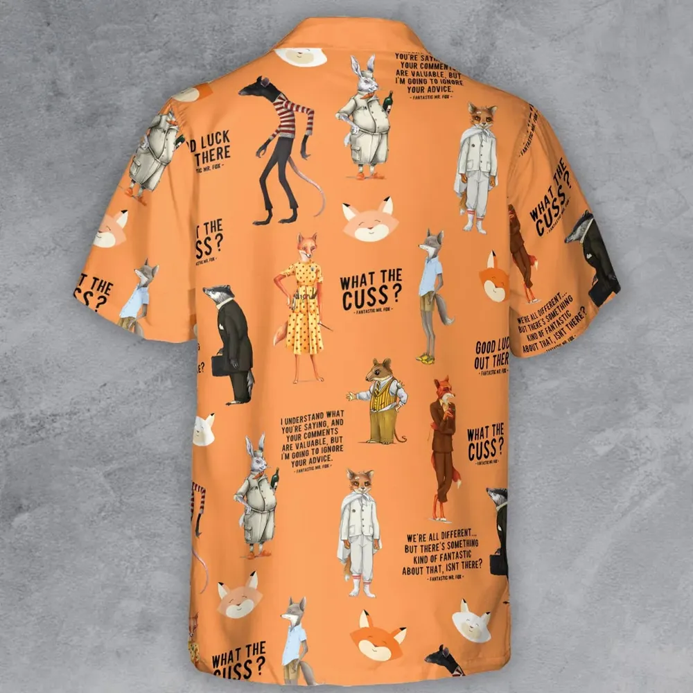 Cuss You Are Fantastic Mr. Fox Button Down Shirt - 3