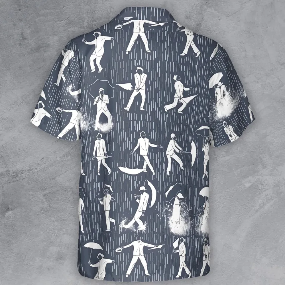 Singin' in the Rain Wall Mural Button Down Shirt - 3