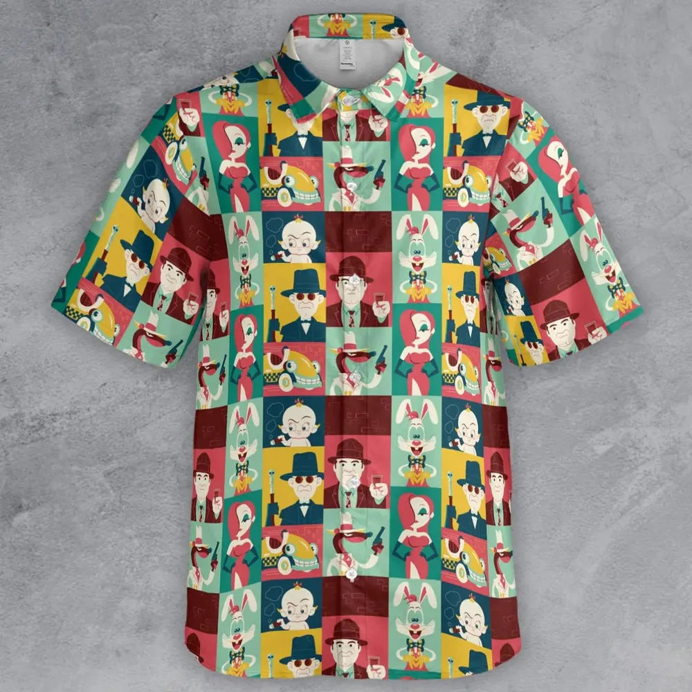 Toontown Threads Who Framed Roger Rabbit Button Down Shirt - 2