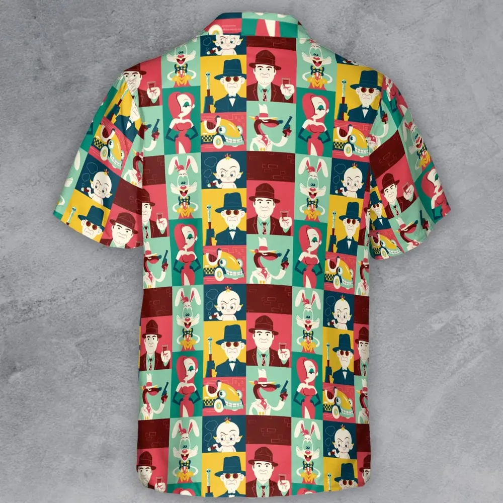 Toontown Threads Who Framed Roger Rabbit Button Down Shirt - 3