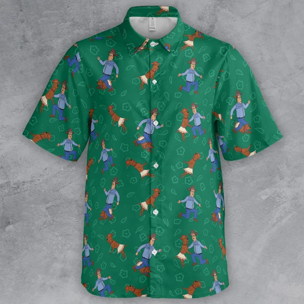 Hank Hill and Ladybird Dancing Button Down Shirt - 2