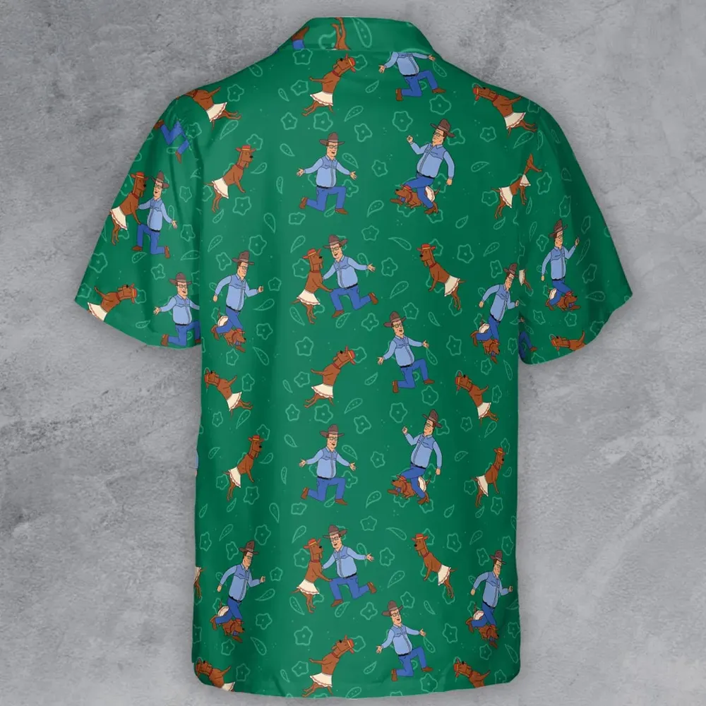 Hank Hill and Ladybird Dancing Button Down Shirt - 3