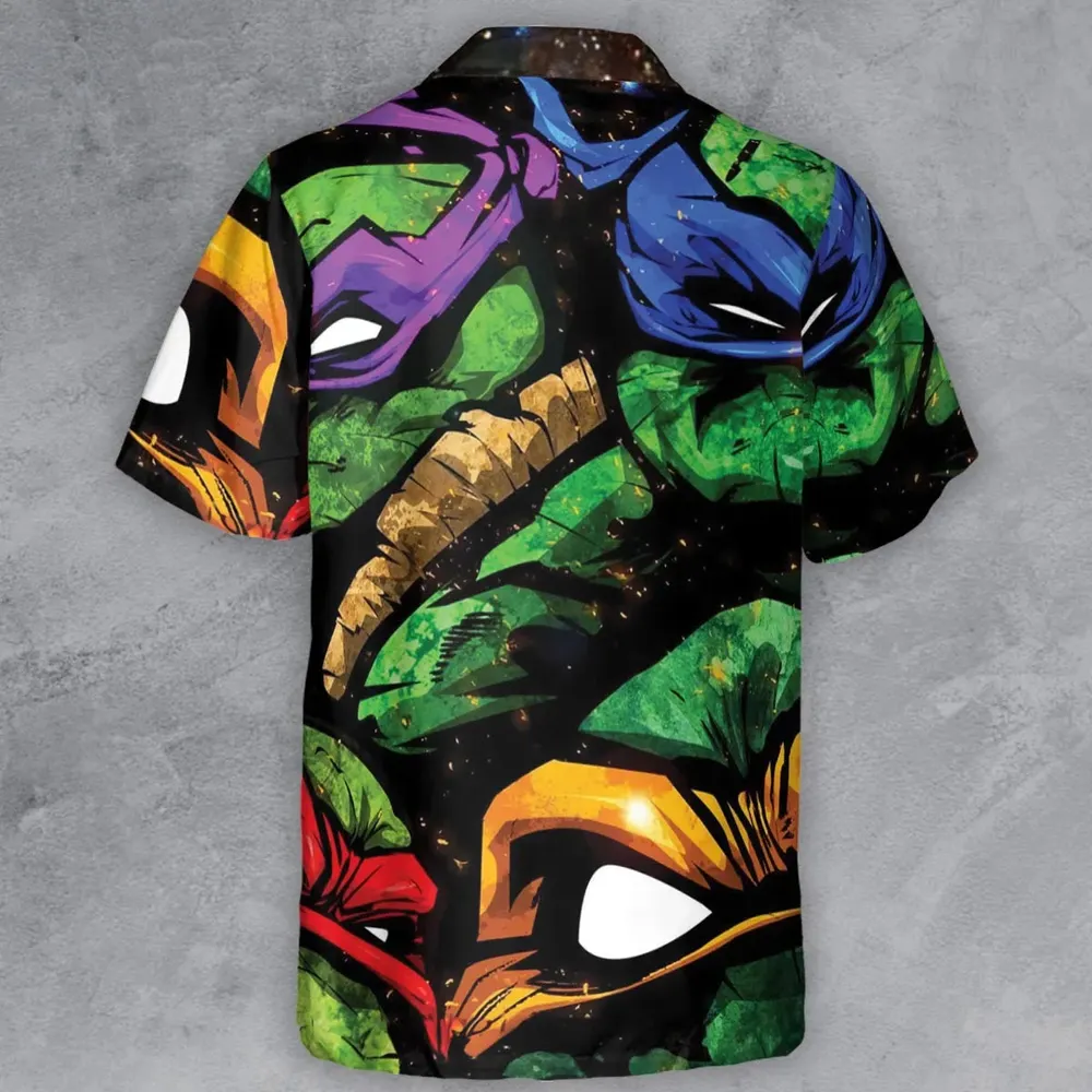 Four Ninja Turtles TMNT Button Down Shirt - 3