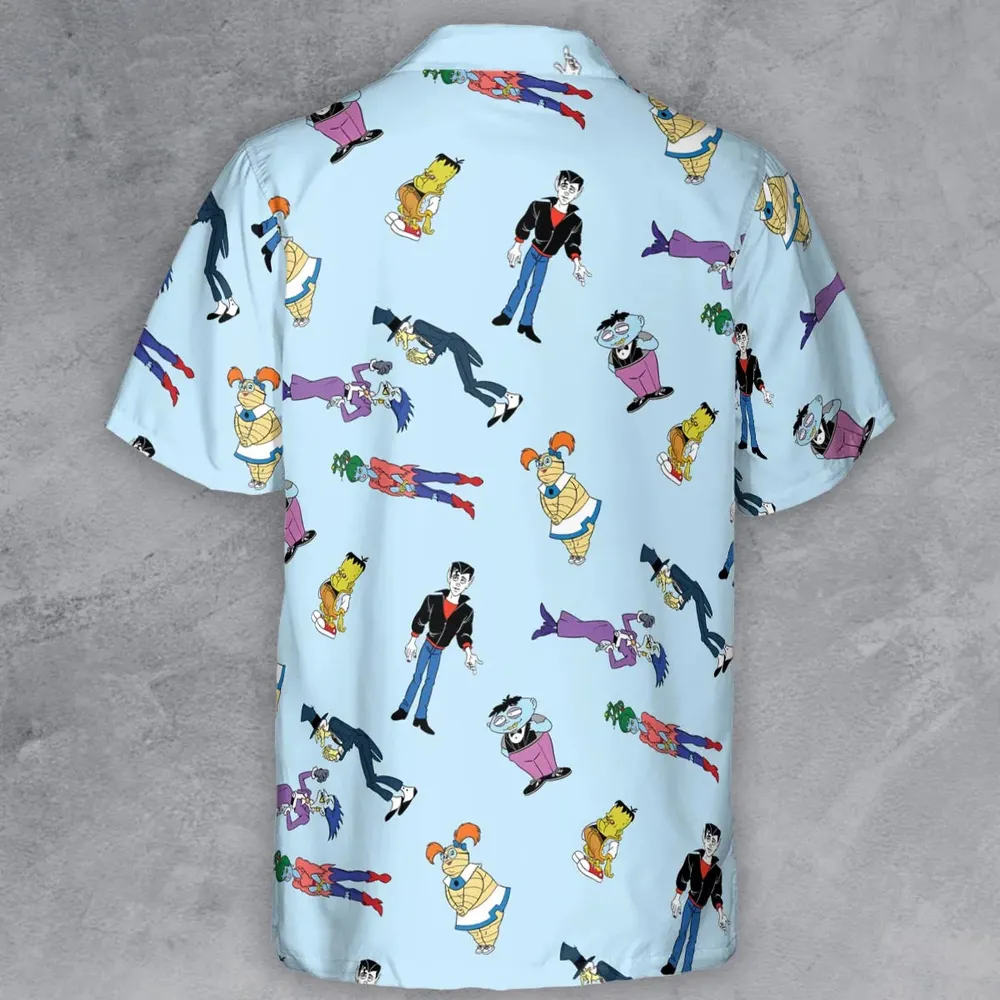 Animated Undead Gravedale High Button Down Shirt - 3