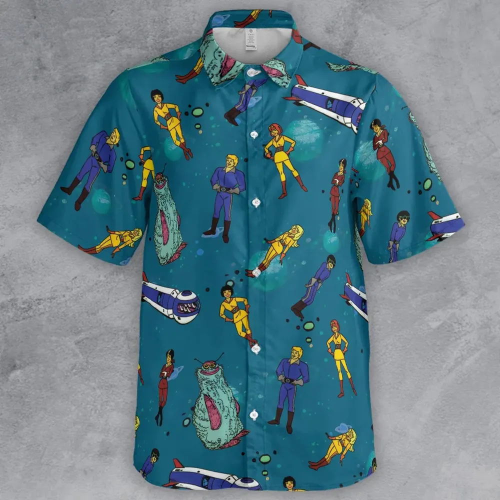 Josie And The Pussy Cats in Outer Space Button Down Shirt - 2