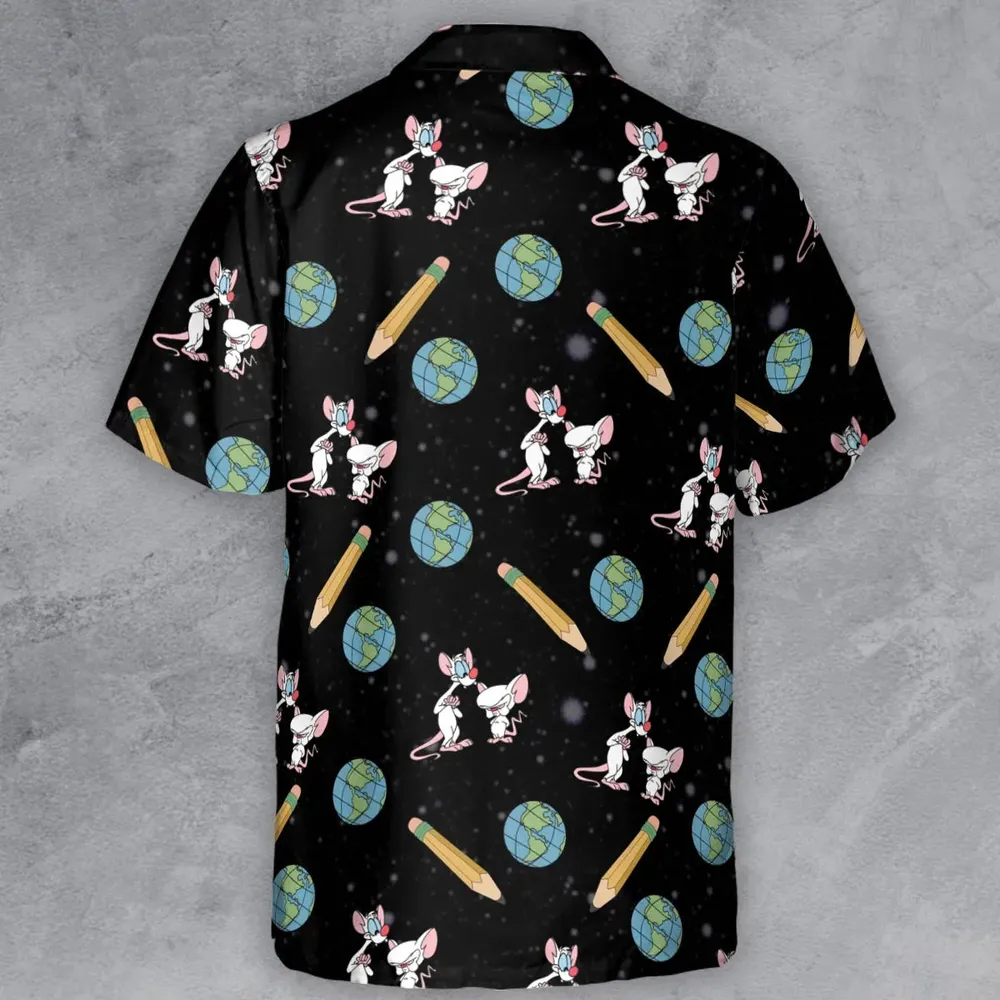 Geek Drip Pinky and The Brain Button Down Shirt - 3