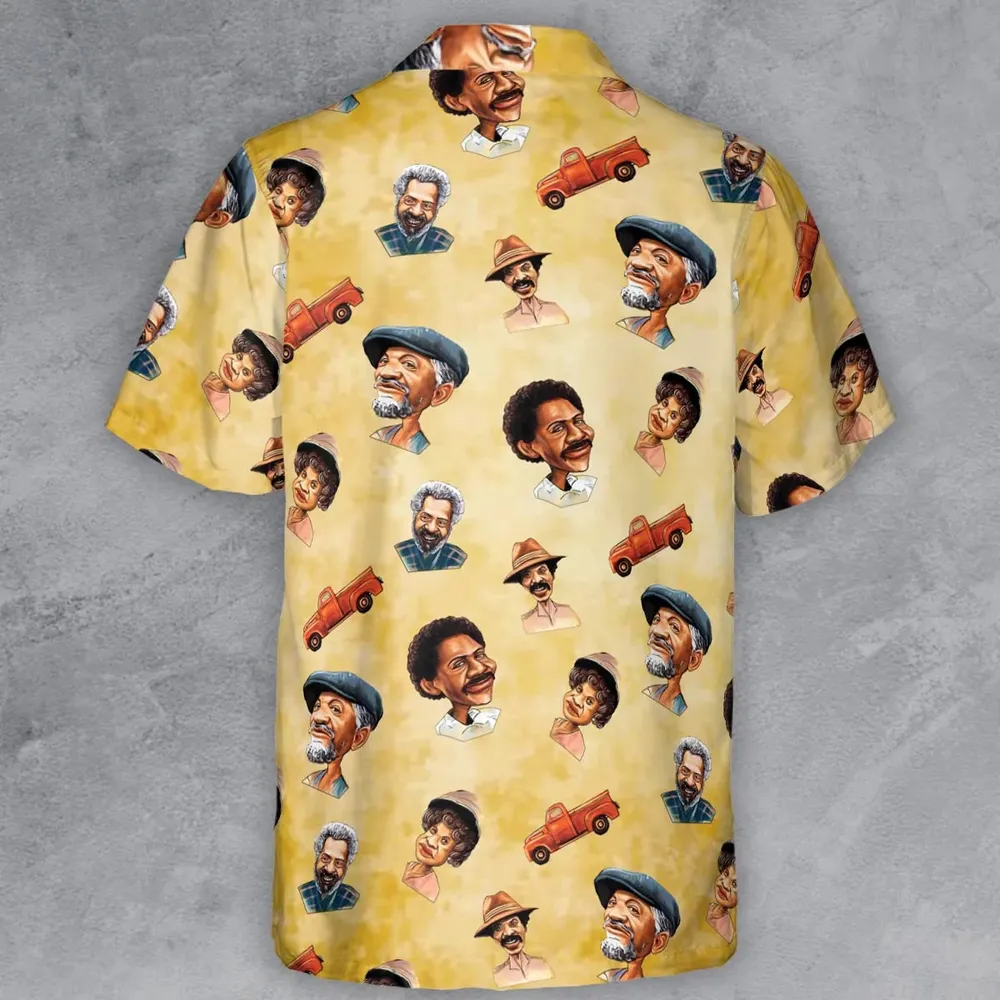 Sanford and Son Characters Button Down Shirt - 3