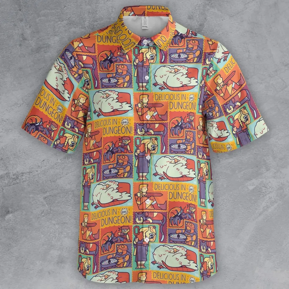 Delicious In Dungeon Button Down Shirt - 2