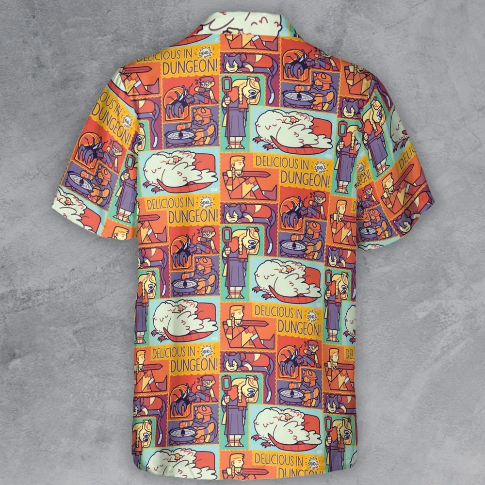 Delicious In Dungeon Button Down Shirt - 3