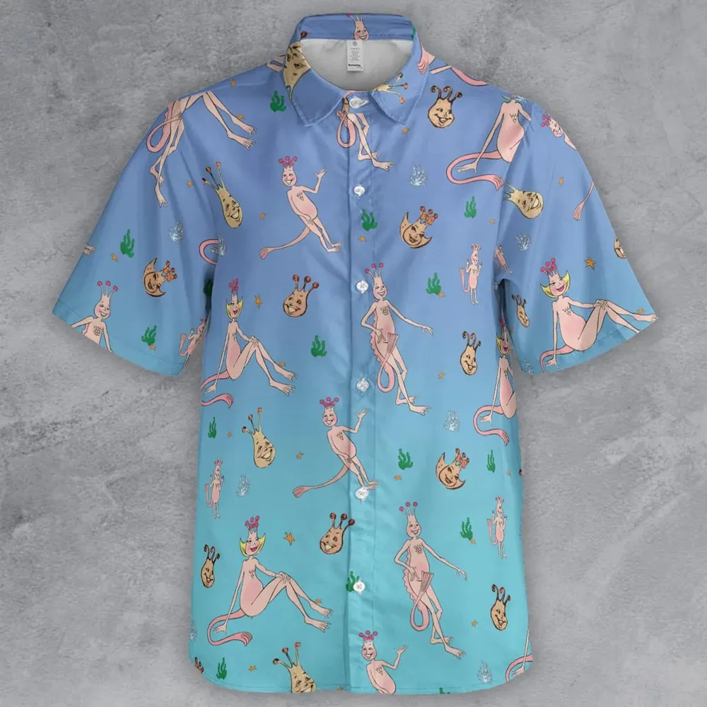 Who You Callin' One-eyed Shrimp Sea-Monkeys Button Down Shirt - 2