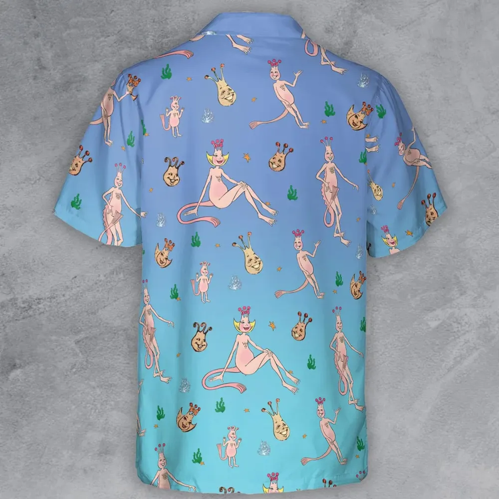 Who You Callin' One-eyed Shrimp Sea-Monkeys Button Down Shirt - 3