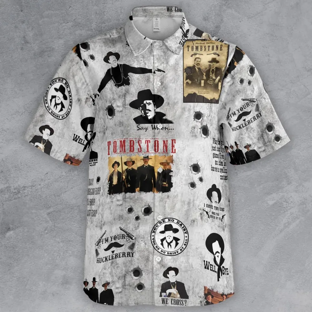 Classic Western Tombstone Button Down Shirt - 2