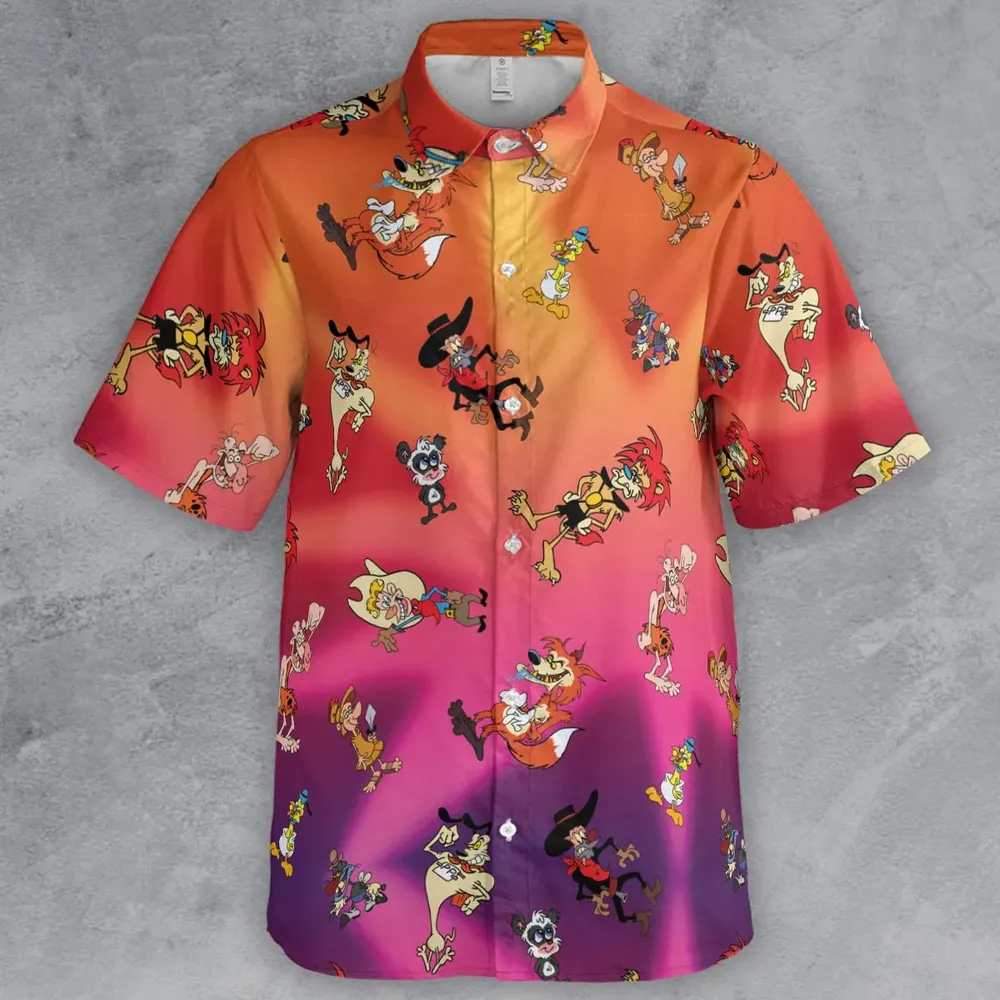 The Wacky World of Tex Avery Characters Button Down Shirt - 2