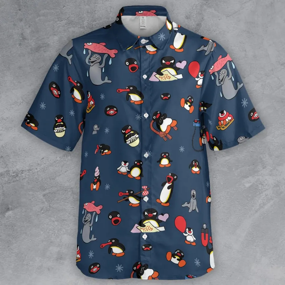 Noot Noot Pingu Button Down Shirt - 2
