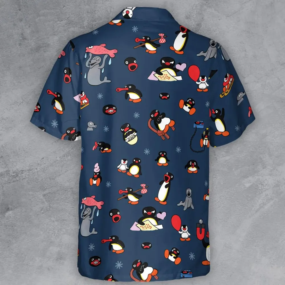 Noot Noot Pingu Button Down Shirt - 3