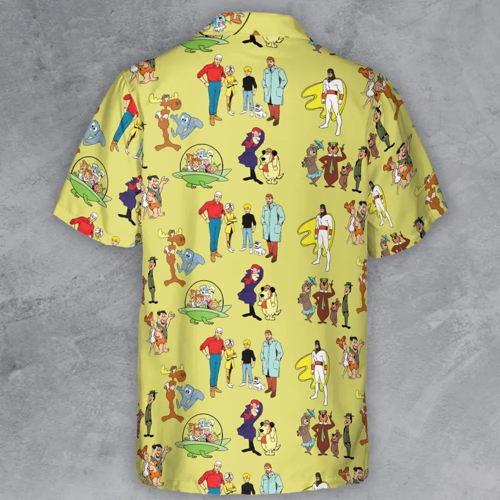 60s Cartoon Characters Button Down Shirt - 3