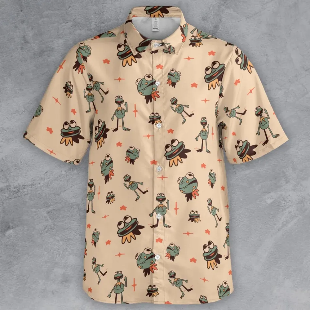 Kermit The Frog Doodles Button Down Shirt - 2