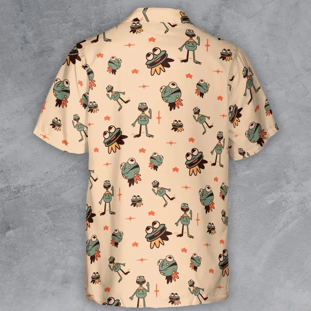 Kermit The Frog Doodles Button Down Shirt - 3