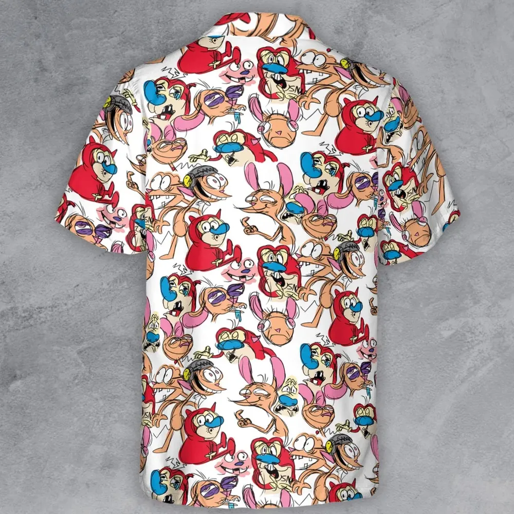 Insane Style The Ren and Stimpy Show Button Down Shirt - 3